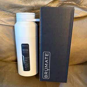 BrüMate White Rotera Insulated Water Bottle
